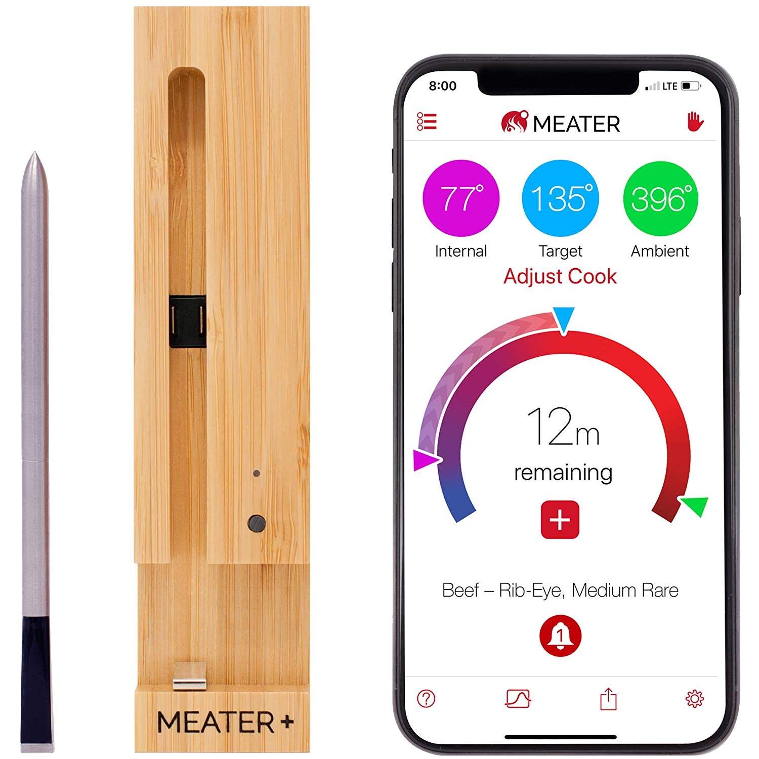 MEATER+ Long Range Smart Wireless Meat Thermometer
