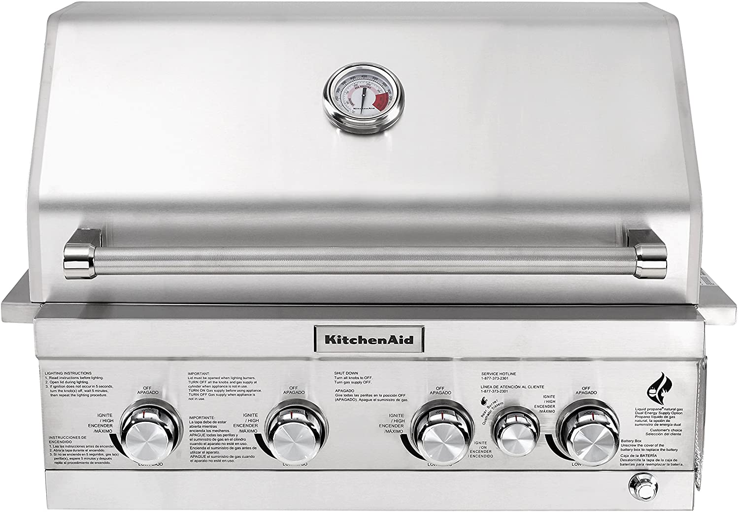 KitchenAid 740-0780 30-Inch Built-In Propane Gas Grill