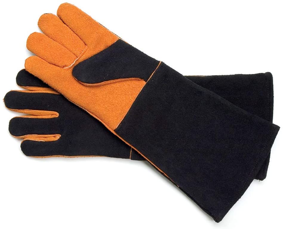Steven Raichlen Best of Barbecue Extra Long Suede Grill Gloves