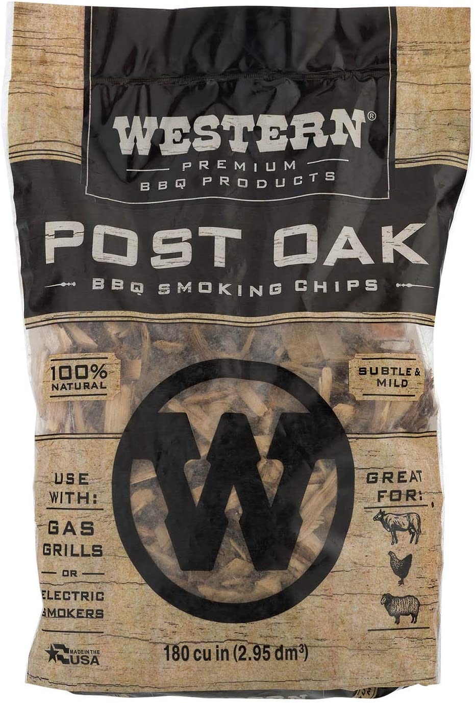 Western Premium BBQ Products Post Oak BBQ Smoking Chips