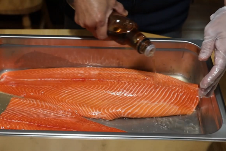 Kippered Salmon Detailed Preparing Method with Photos