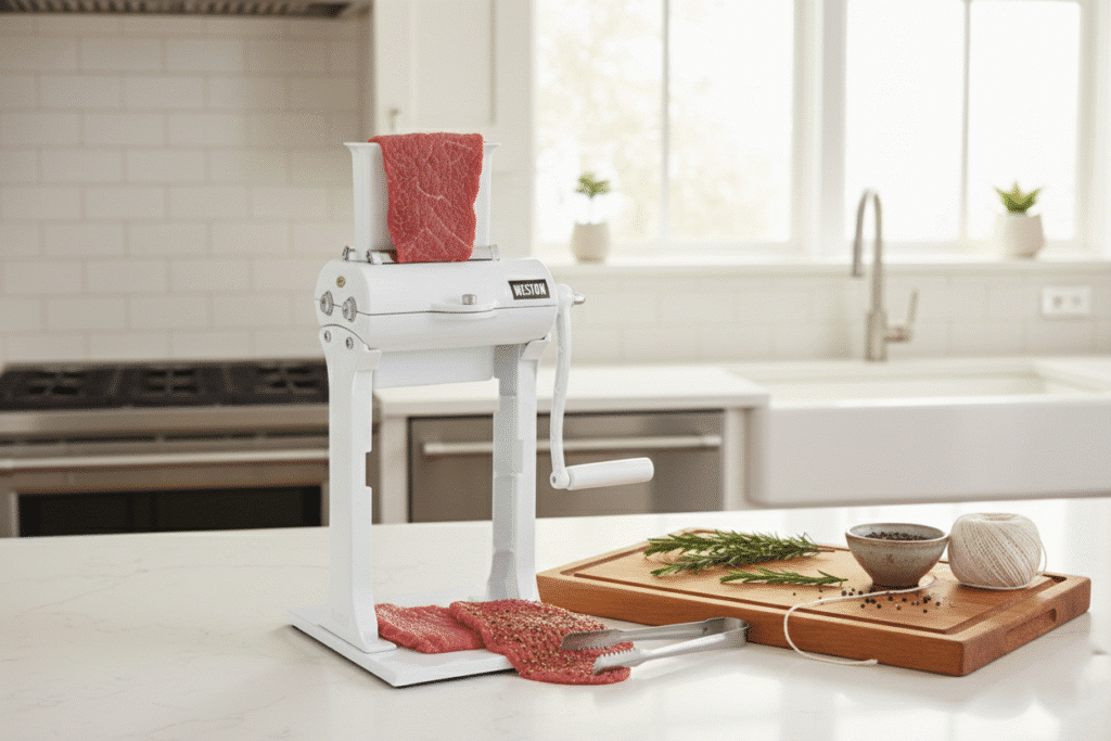 10 Best Meat Tenderizers – Enjoy Your Tender Steaks! 21 meat tenderizer in kitchen