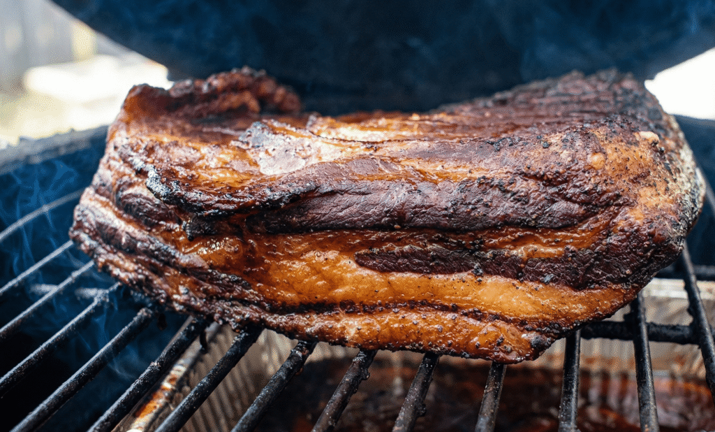 How to Smoke Your Own Bacon and Never Return to Store Bought One 4 smoked beef bacon on a smoker